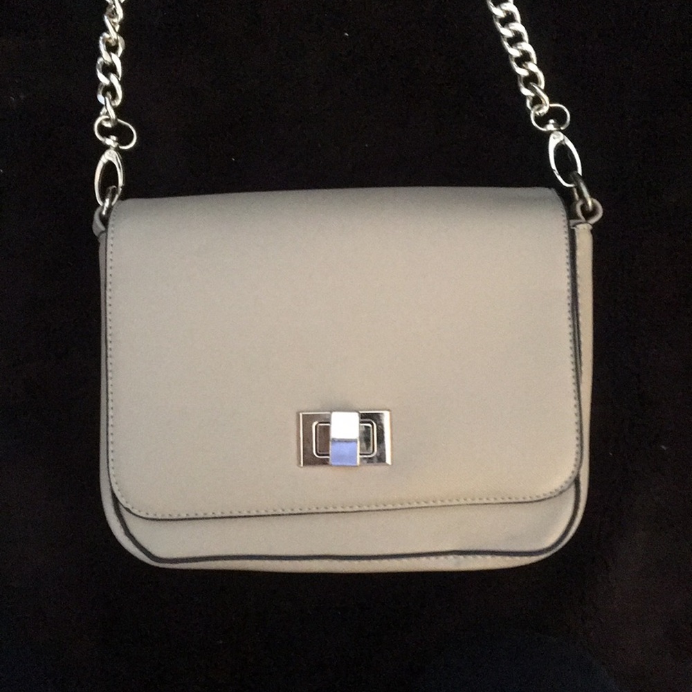 Nude colored leather bag